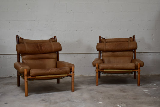 PAIR OF "INCA" LOUNGE CHAIR