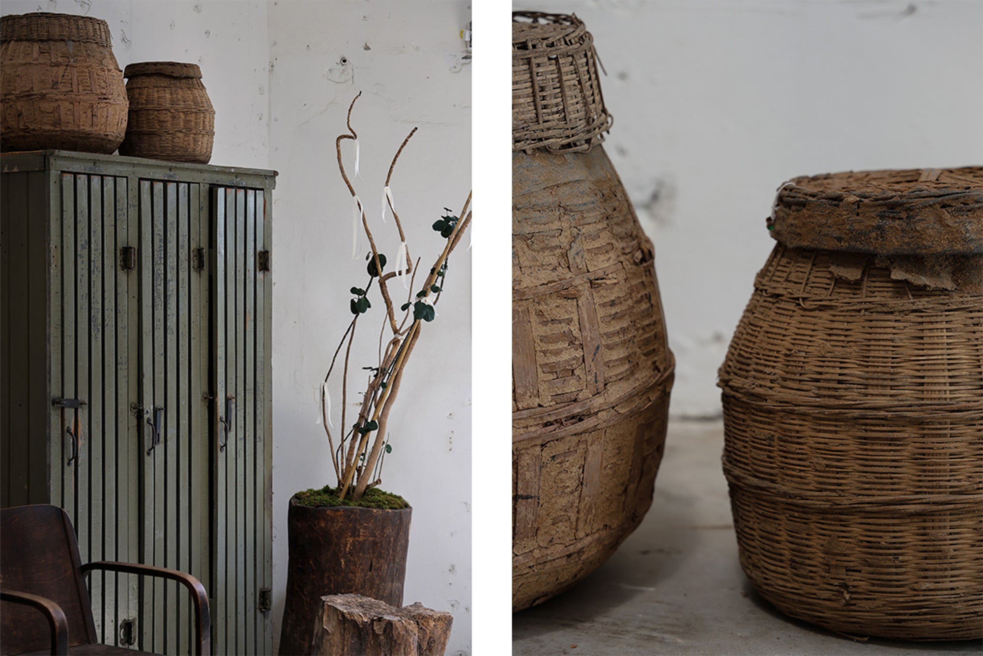 WOVEN FISHING BASKET NO.2