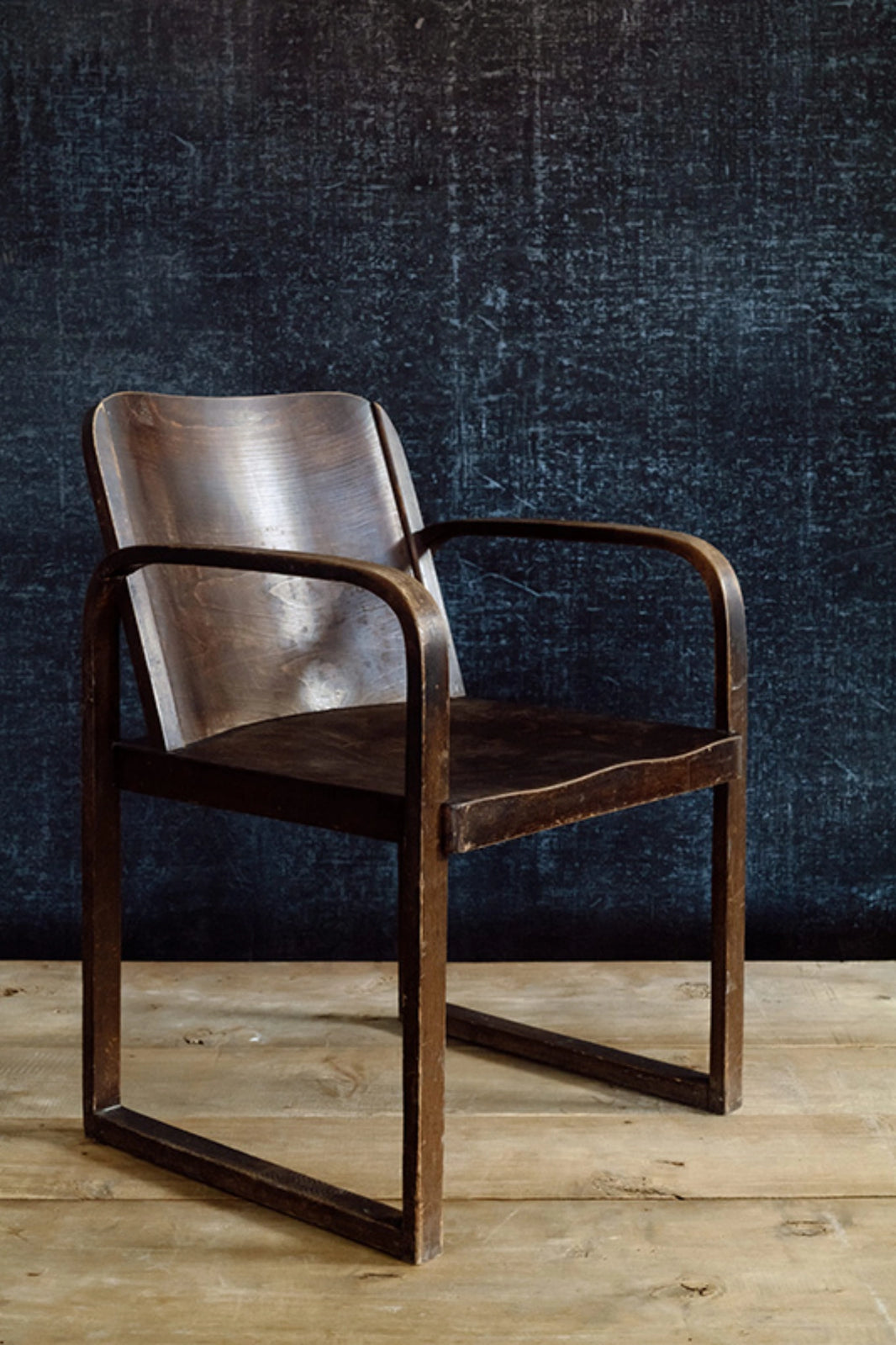 BEECH PLYWOOD ARMCHAIR