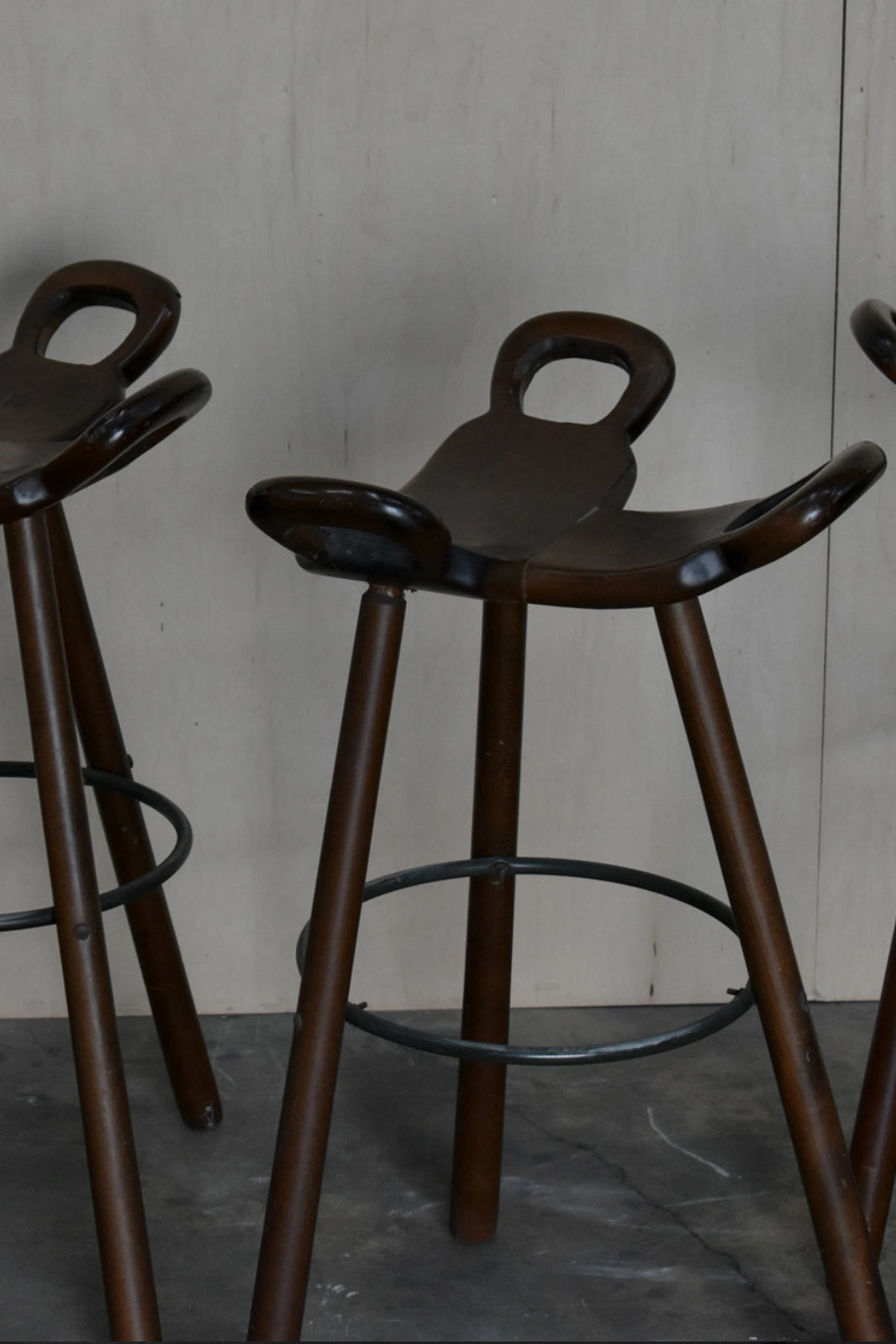 BRUTALIST "MARBELLA" BAR STOOL