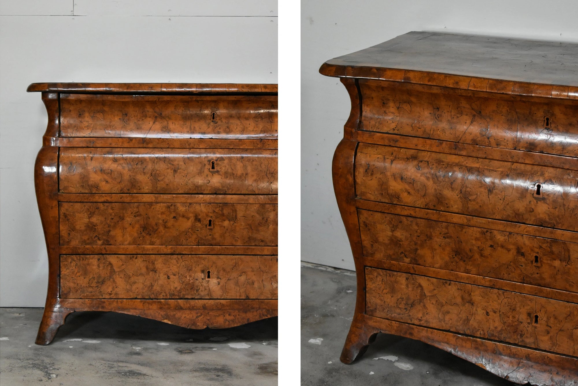 BURLWOOD COMMODE
