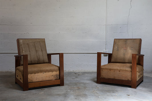 PAIR OF ART DECO ARMCHAIRS