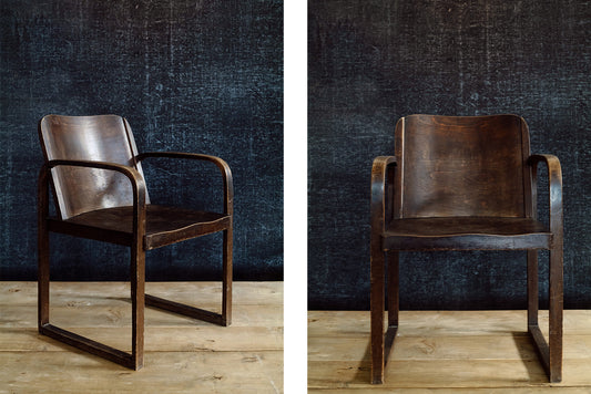 BEECH PLYWOOD ARMCHAIR