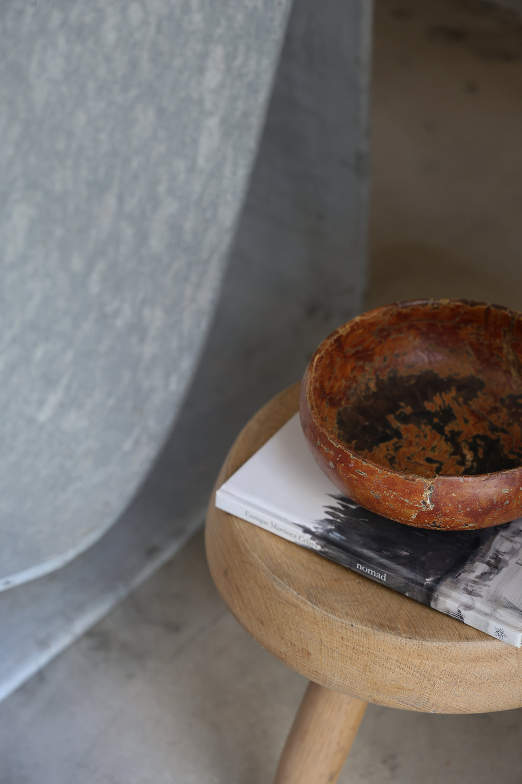 19C SWEDISH CARVED WOODEN BOWL