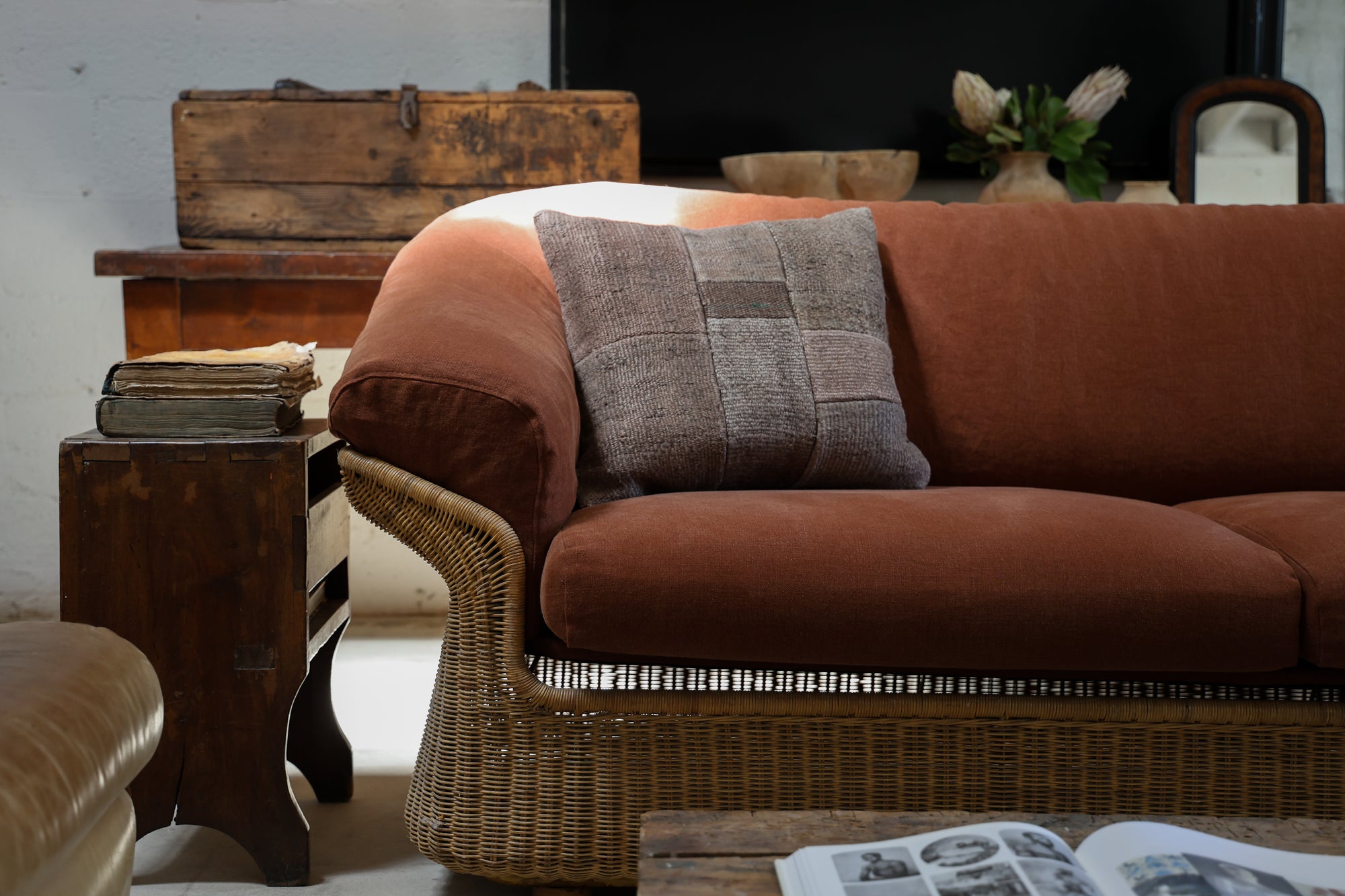 WICKER SOFA