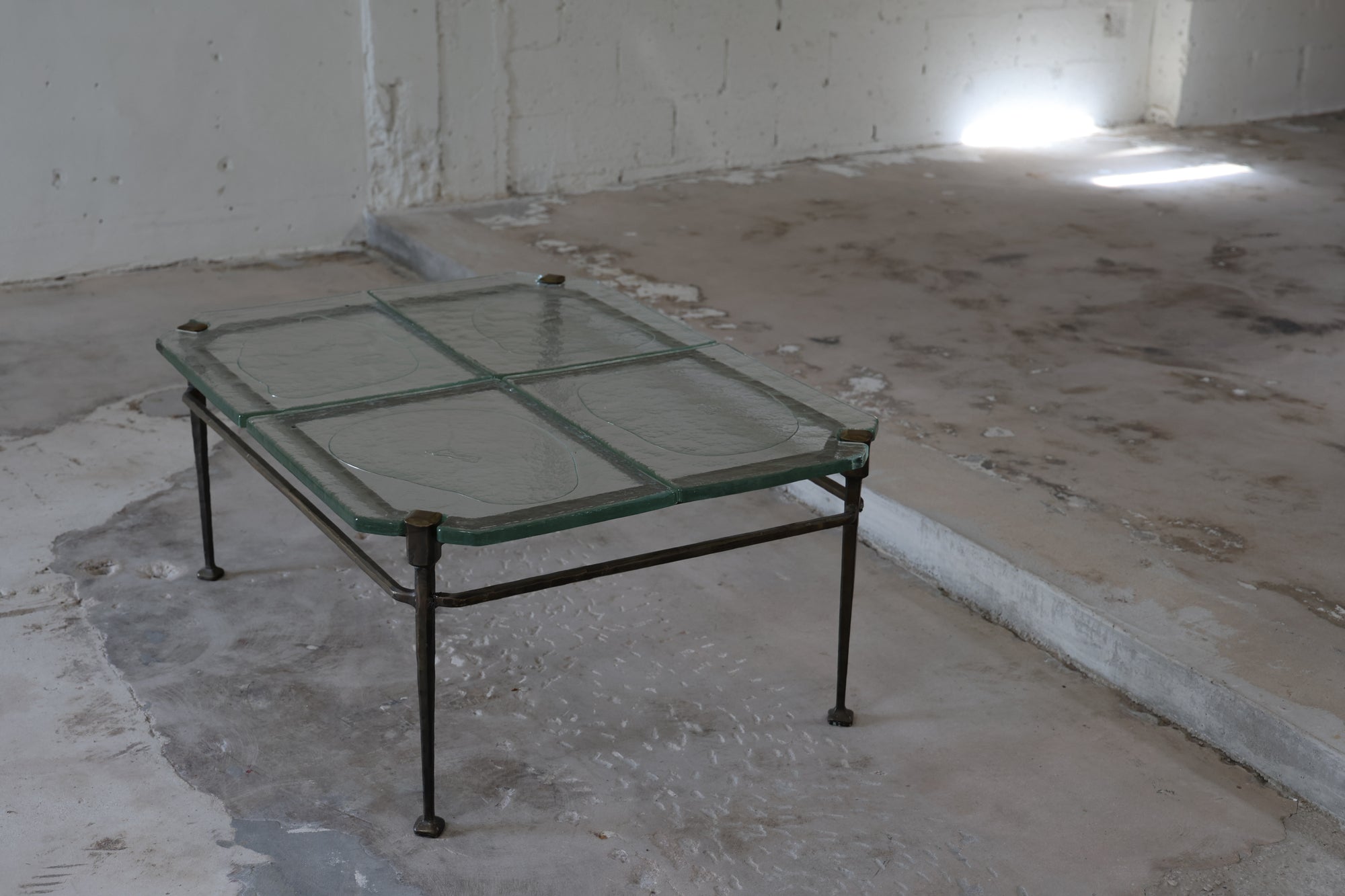 LOTHAN KLUTE BRUTALIST COFFEE TABLE