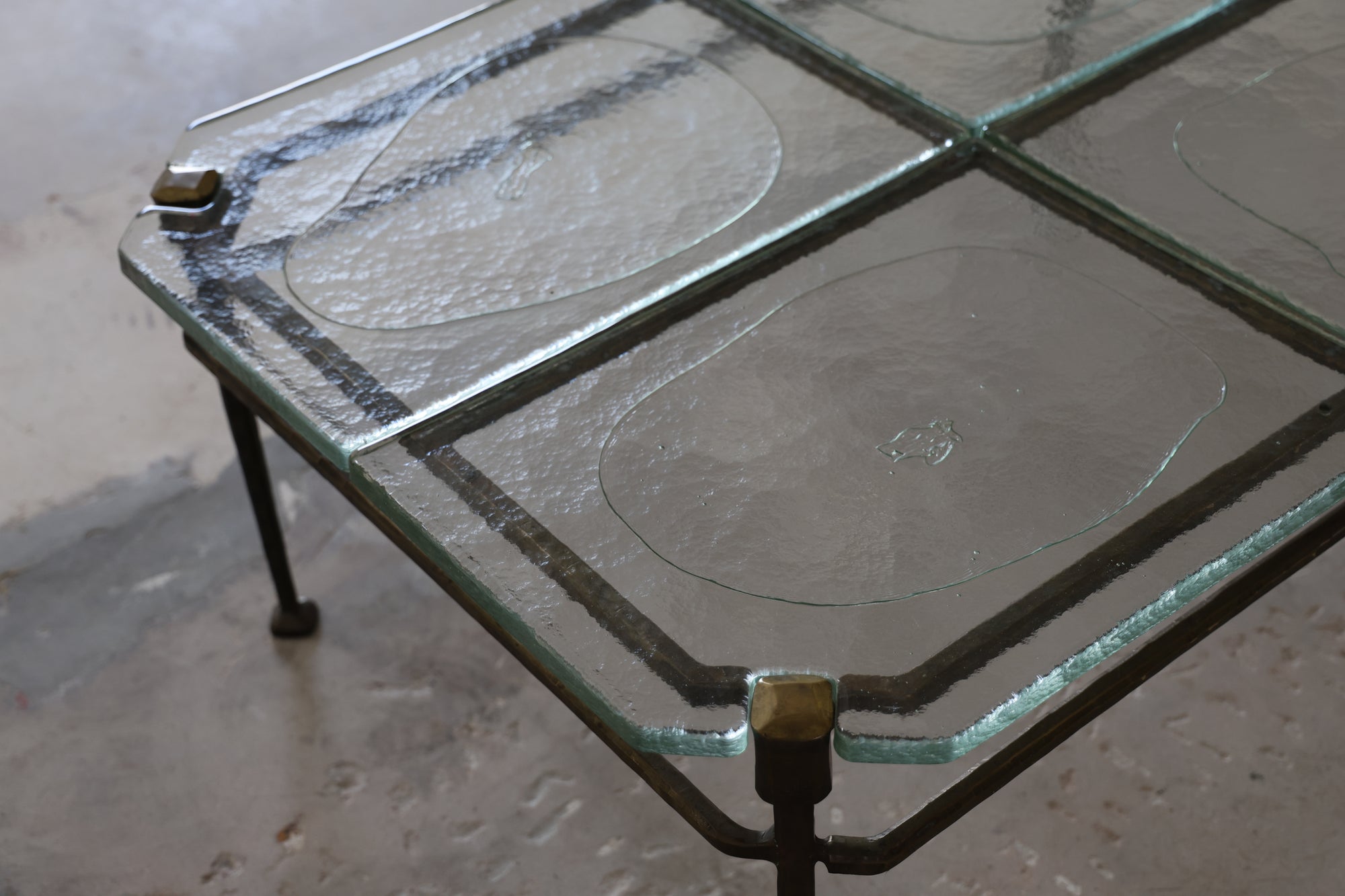 LOTHAN KLUTE BRUTALIST COFFEE TABLE