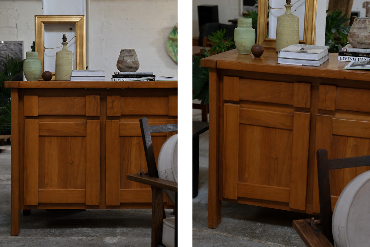 TWO-DOOR ELM SIDEBOARD