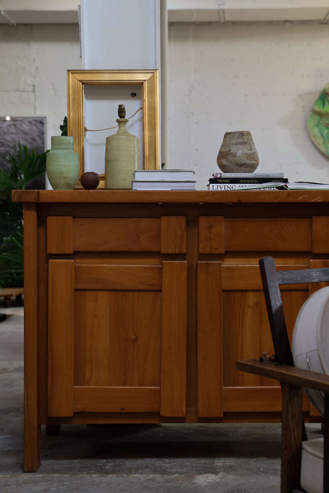 MODERNIST ELM COMMODE