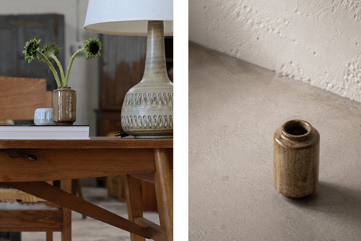 STONEWARE CYLINDER VESSEL