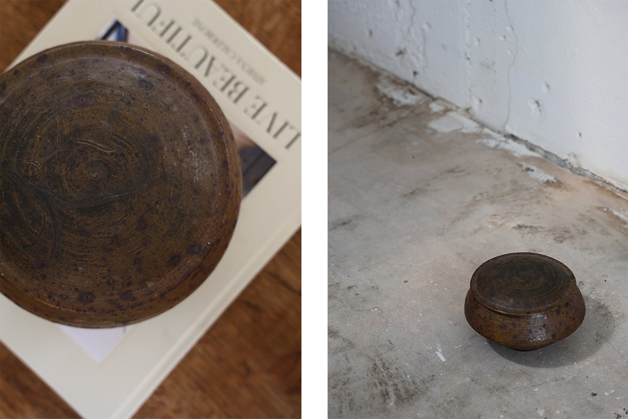 STONEWARE BETEL BOX
