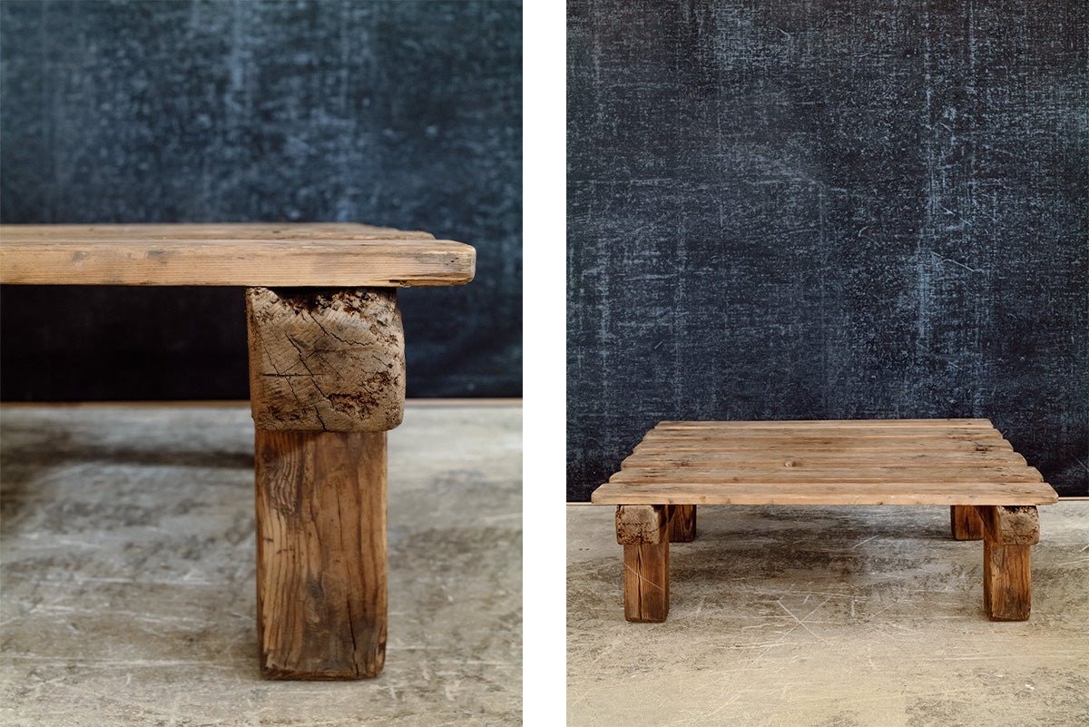 SLATTED PINE LOW TABLE