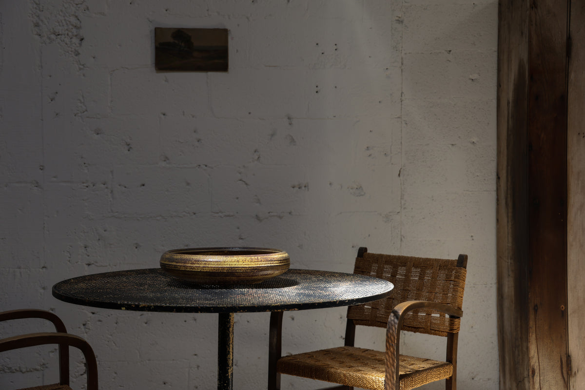 PAIR OF BENTWOOD & RUSH ARMCHAIRS, FRANCE 1950'S