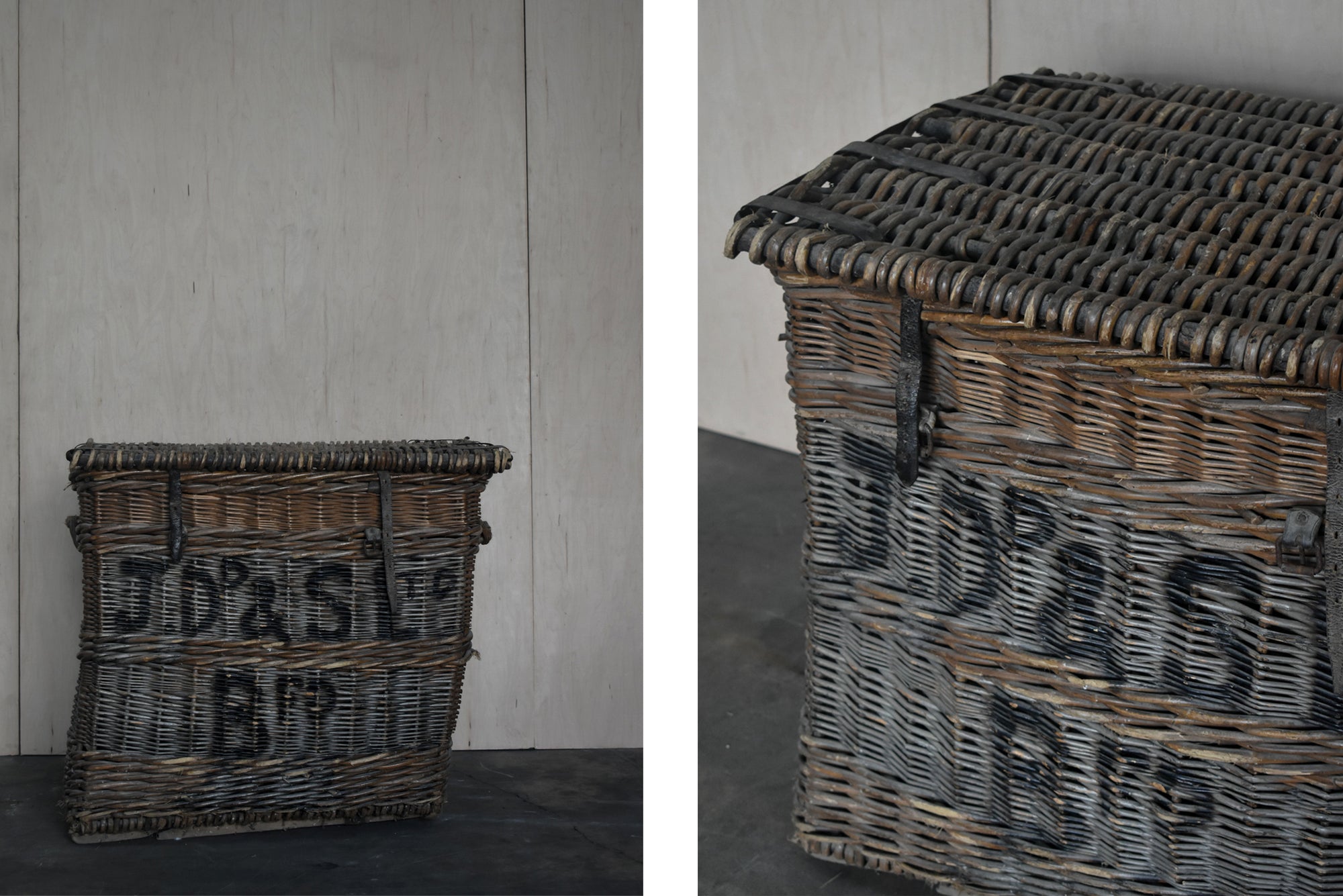 AGED WICKER BASKET