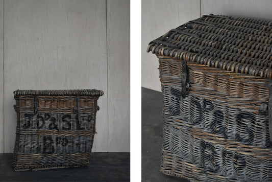 AGED WICKER BASKET