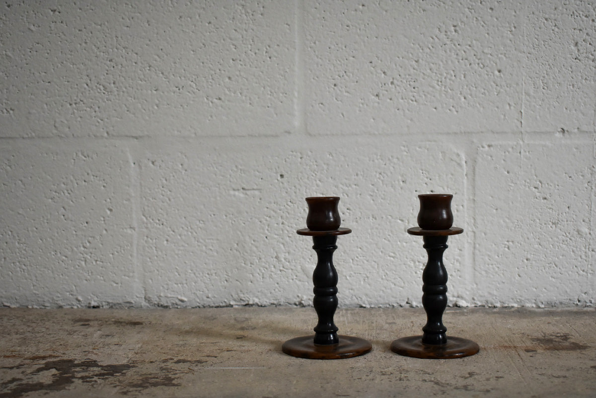 PAIR OF BAKELITE CANDLESTICKS