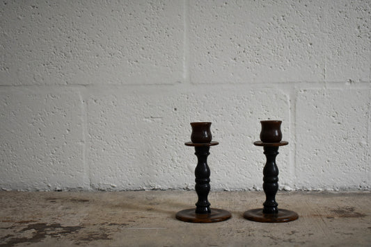 PAIR OF BAKELITE CANDLESTICKS
