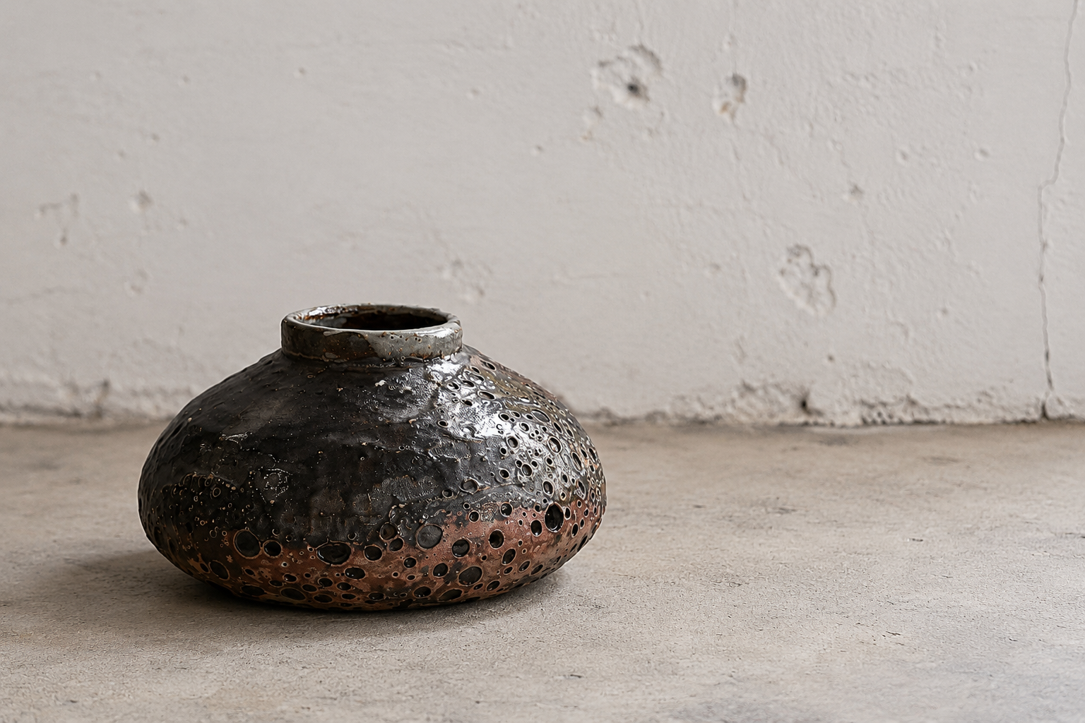 HAND-SPUN CERMAIC VESSEL