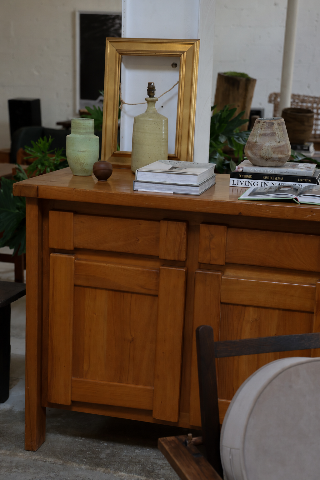 TWO-DOOR ELM SIDEBOARD