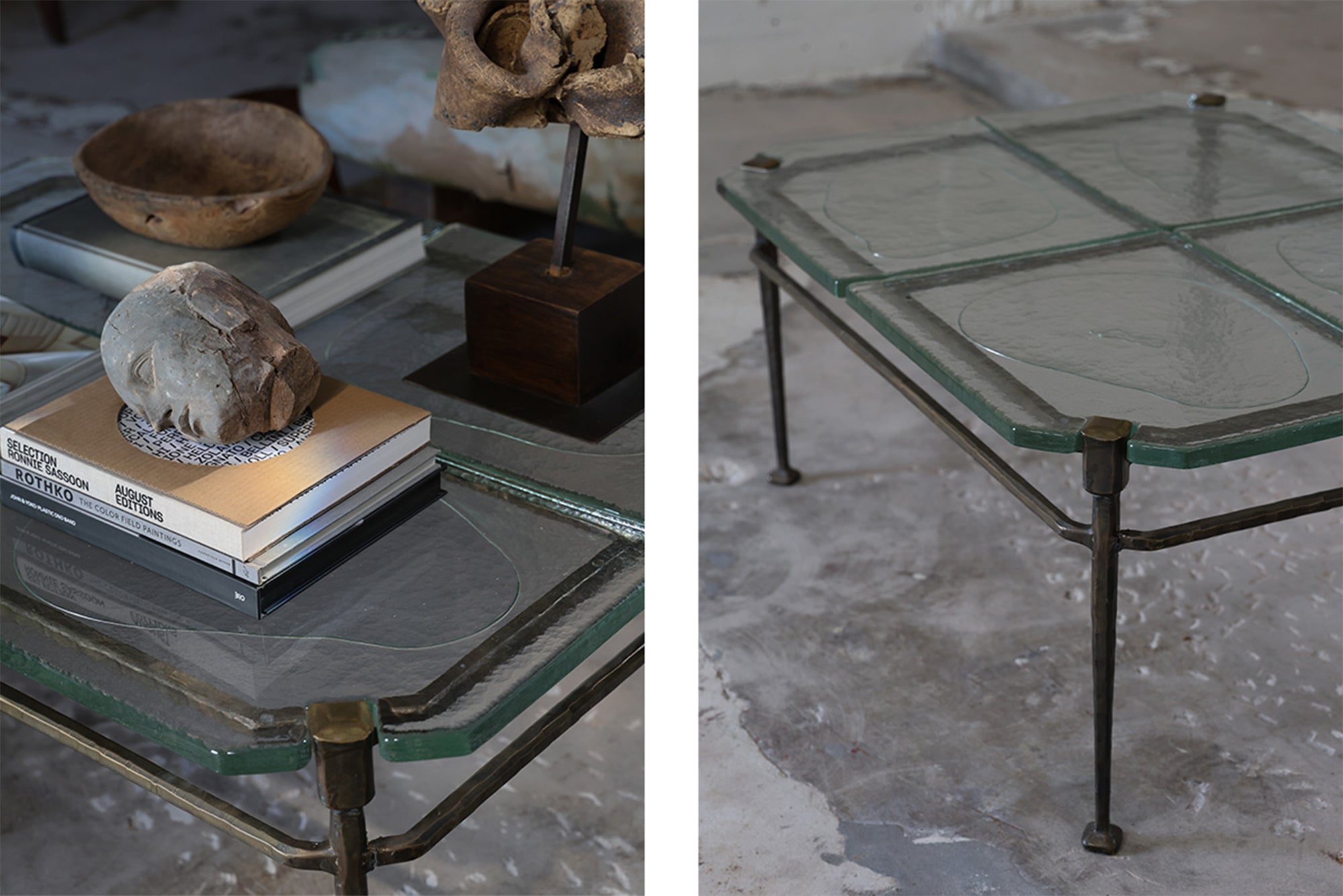 LOTHAN KLUTE BRUTALIST COFFEE TABLE