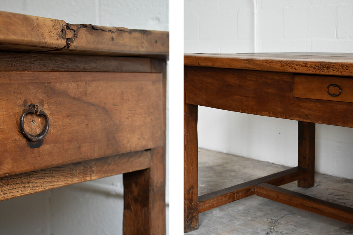 PATINATED OAK TABLE