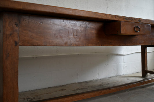 PATINATED OAK TABLE