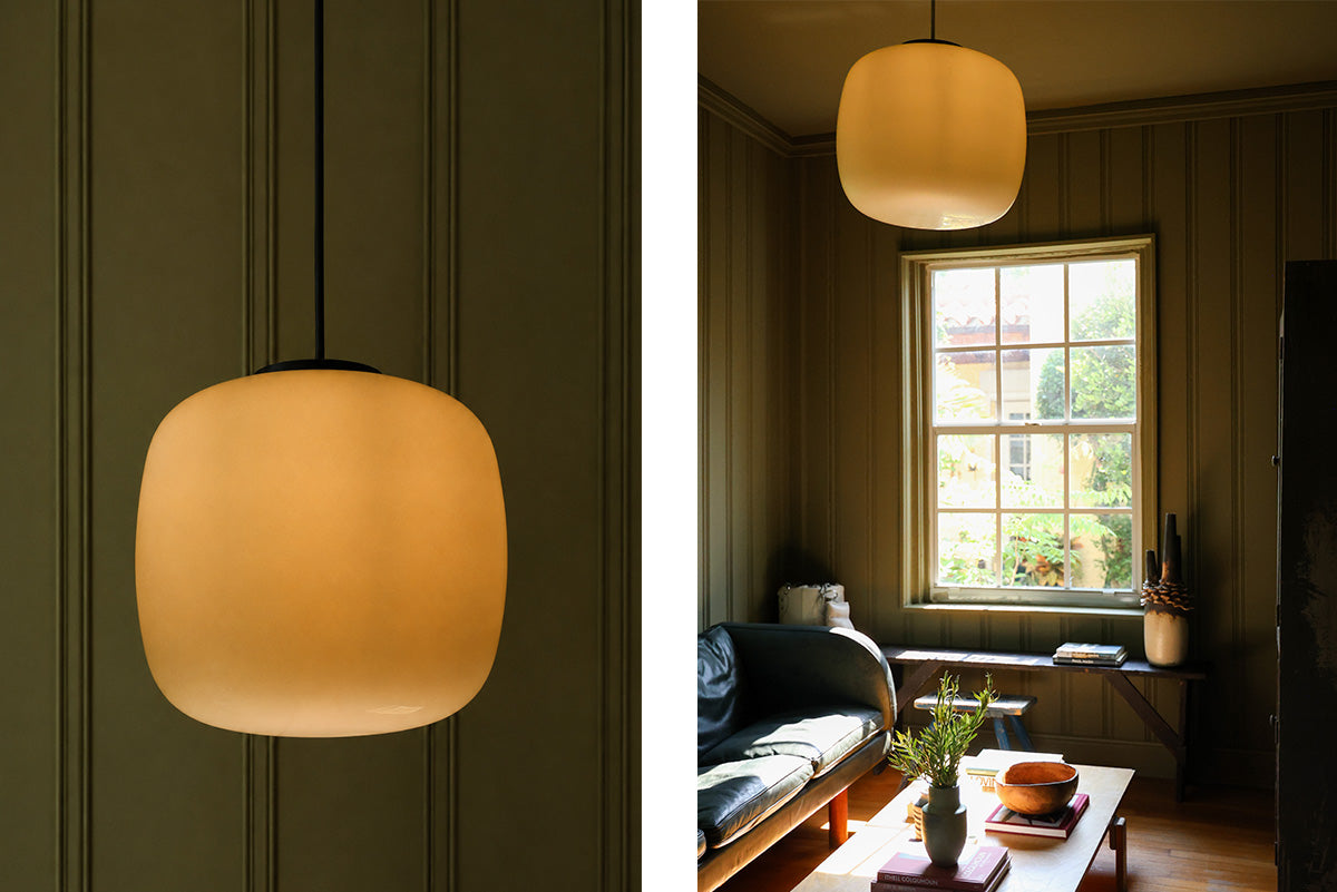 OPALINE GLASS PENDANT LAMP