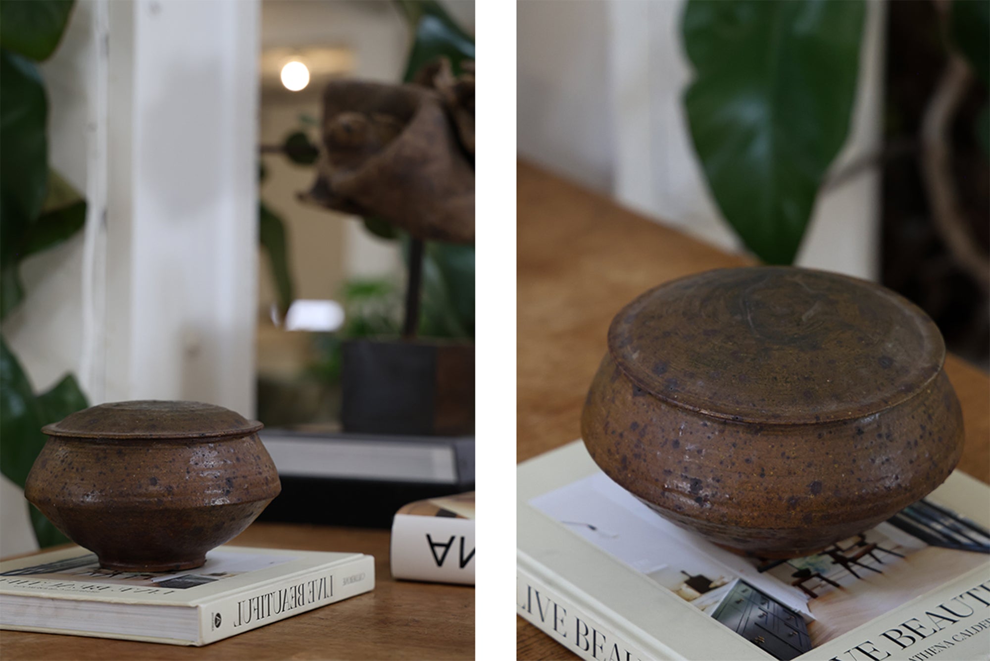 STONEWARE BETEL BOX